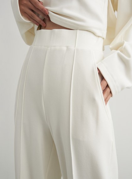 輕暖感舒適落地寬褲